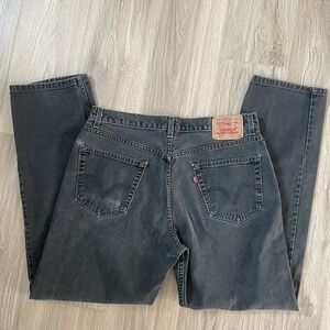 Levi's 550 Men's Black Relaxed Fit Denim Jeans 36x34